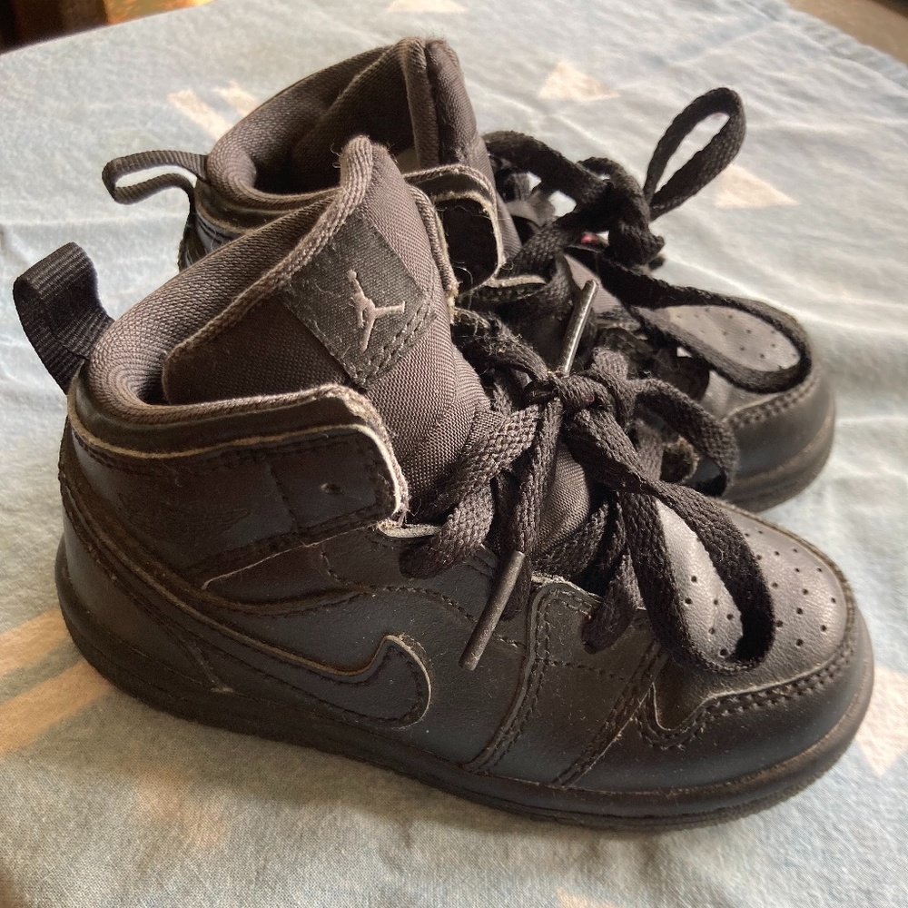 All Black baby Jordans